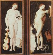 Hans Baldung Grien allegories of music and prudence Sweden oil painting artist